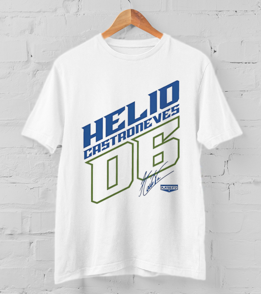 Meyer Shank Racing Helio Castroneves 06 Signature T-Shirt