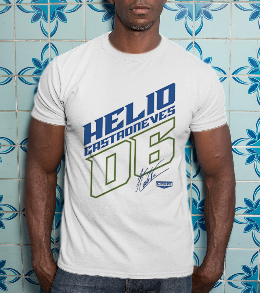 Meyer Shank Racing Helio Castroneves 06 Signature T-Shirt