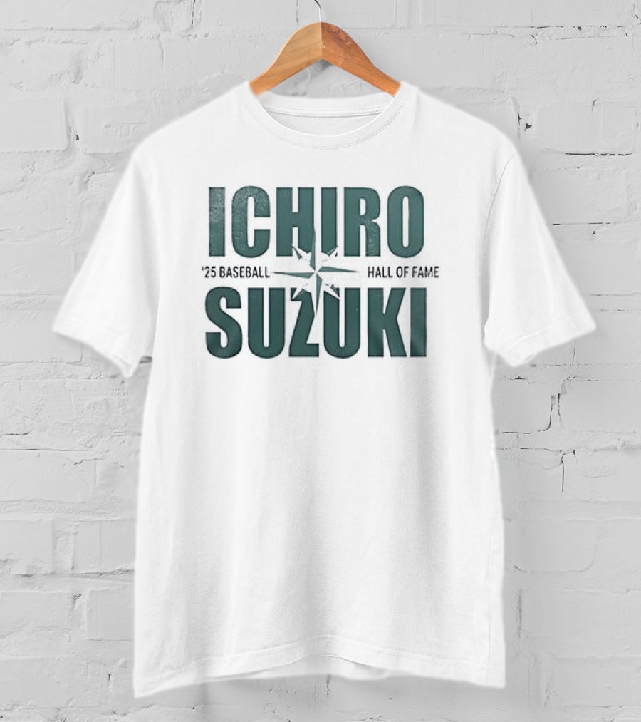 Seattle Mariners Ichiro Suzuki Hall Of Fame Edition T-Shirt