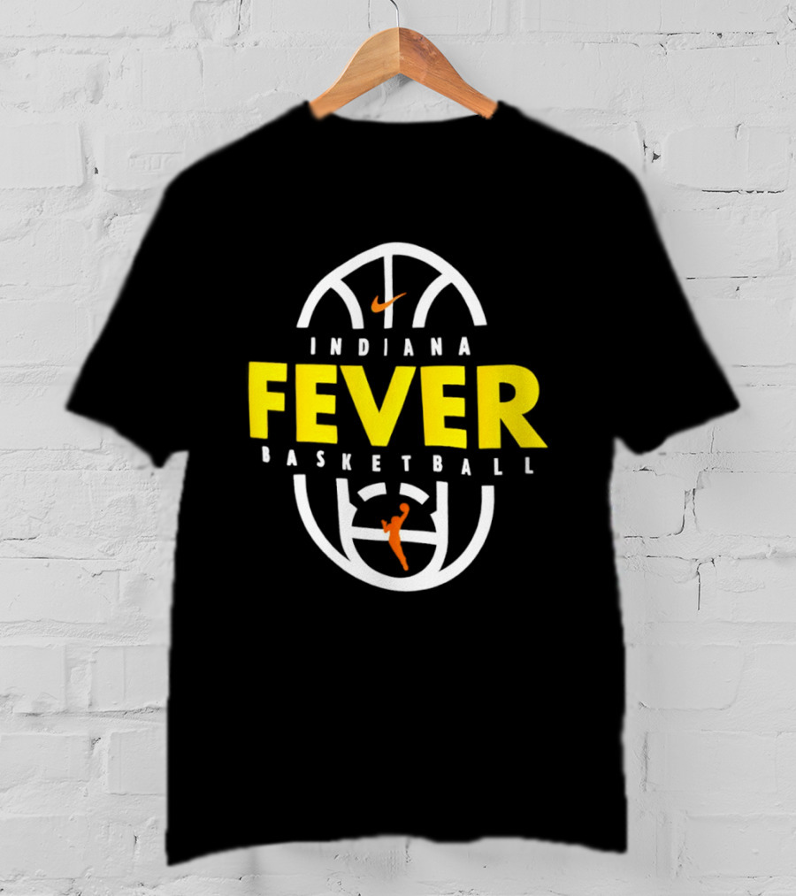 Indiana Fever Basketball Nike Partnership Basketball Court T-Shirt