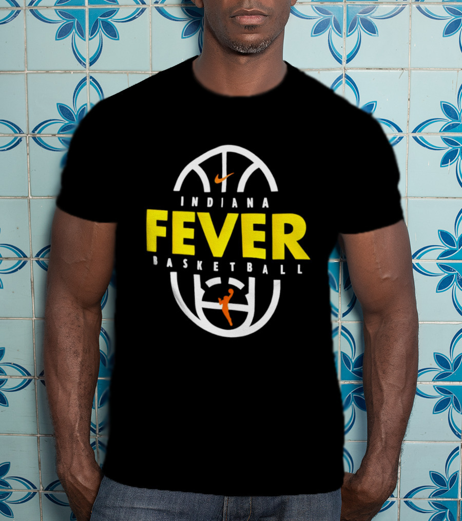 Indiana Fever Basketball Nike Partnership Basketball Court T-Shirt