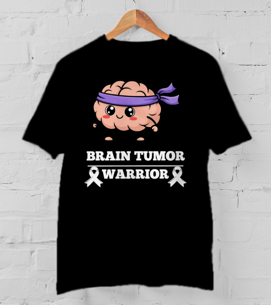Brain Tumor Warrior Awareness Hope Strength Survivor T-Shirt