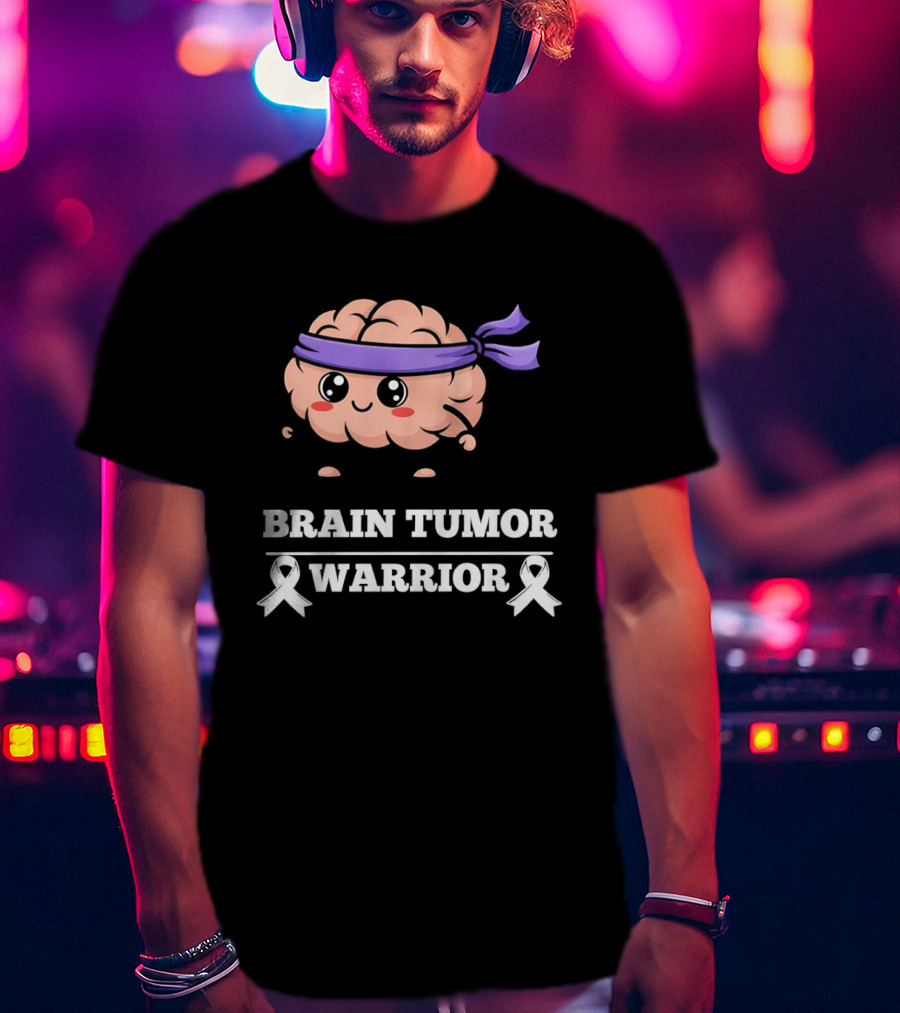 Brain Tumor Warrior Awareness Hope Strength Survivor T-Shirt