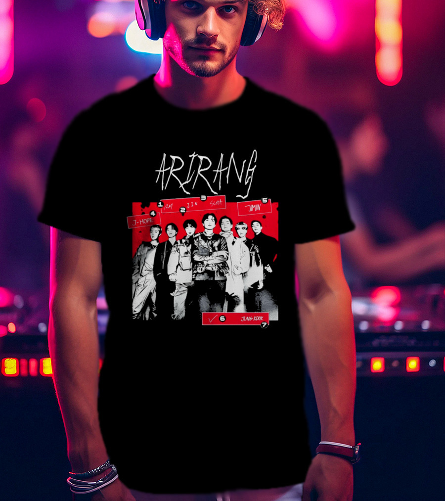 Arirang 2026 J Hope RM Jin Suga Jimin Jung Kook T-Shirt