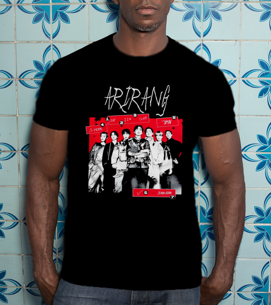 Arirang 2026 J Hope RM Jin Suga Jimin Jung Kook T-Shirt