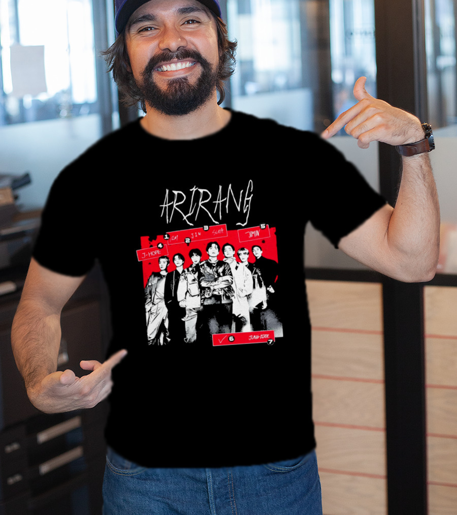 Arirang 2026 J Hope RM Jin Suga Jimin Jung Kook T-Shirt