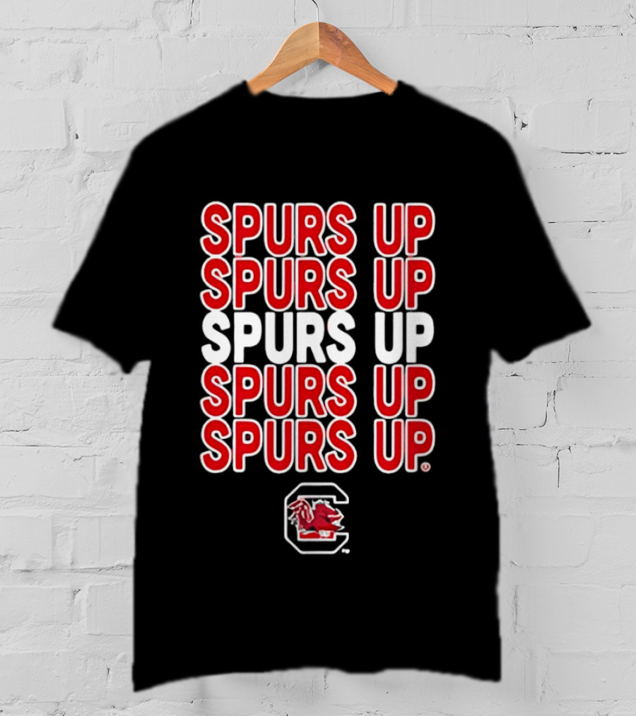 Spurs Up South Carolina Gamecocks C Logo Repeated T-Shirt