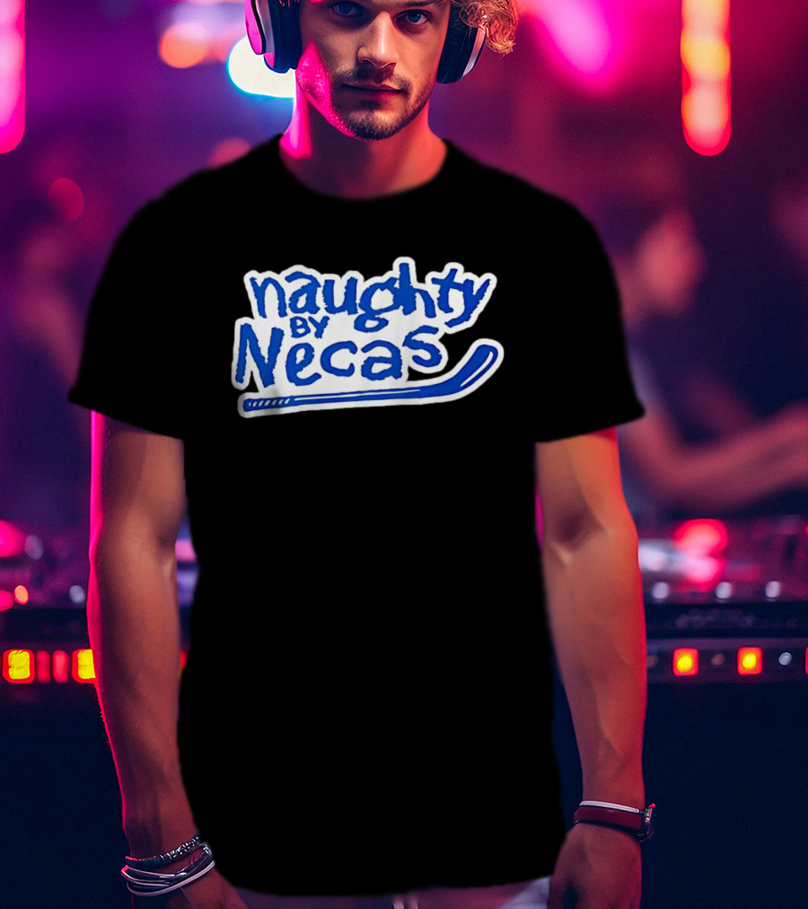 Martin Nečas Naughty By Necas Hockey T-Shirt