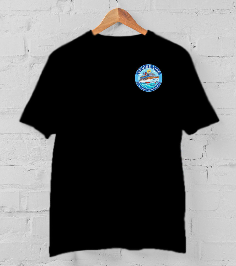 Cruise Life Travel Adventure Ocean Waves Ship T-Shirt