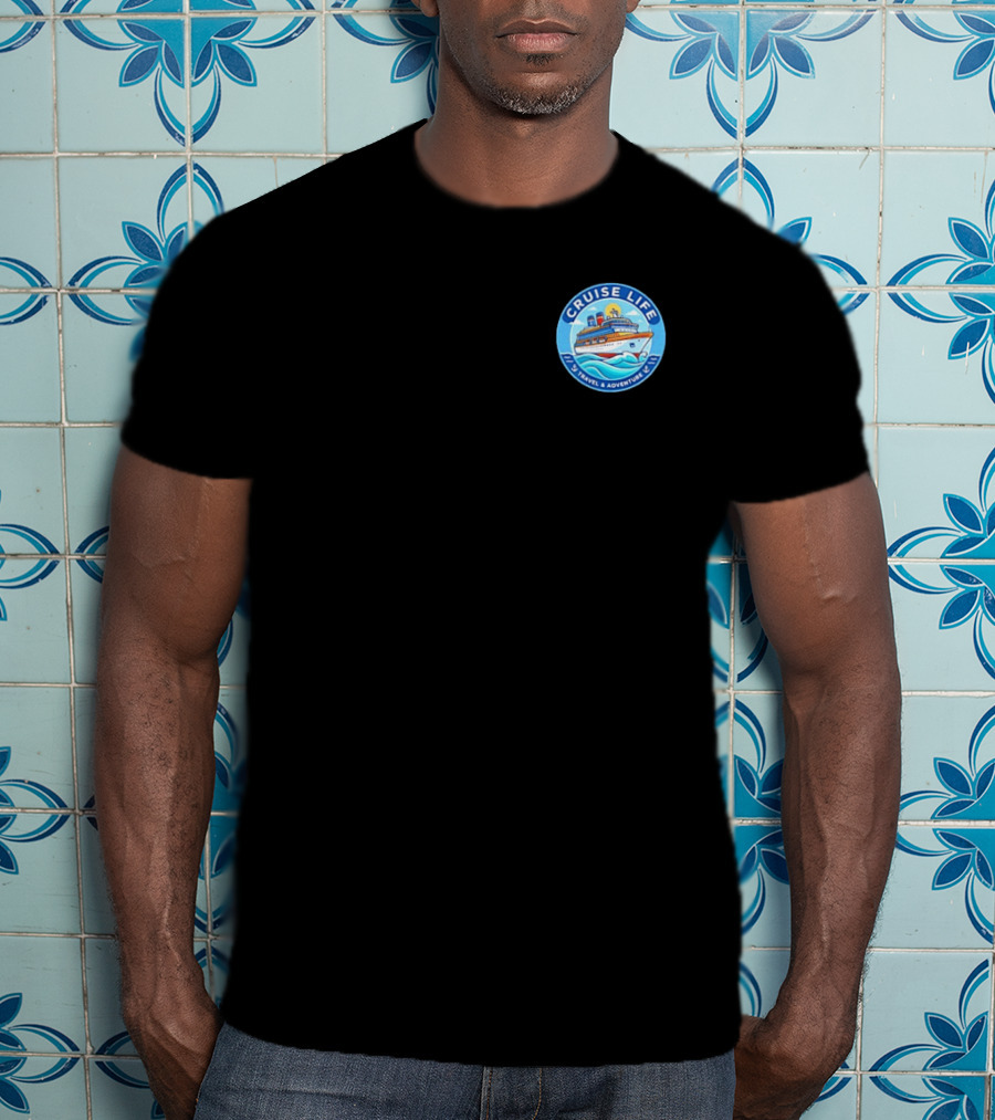 Cruise Life Travel Adventure Ocean Waves Ship T-Shirt