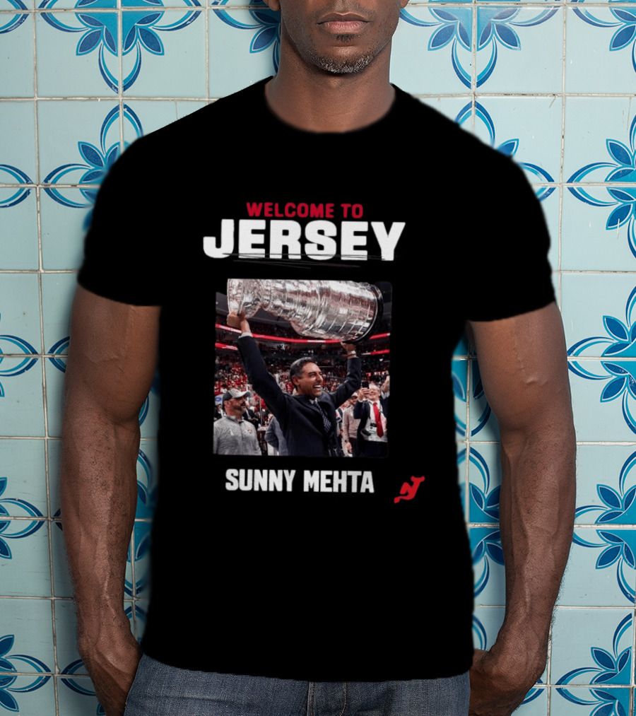 Welcome To Jersey New Jersey Devils Sunny Mehta Stanley Cup T-Shirt