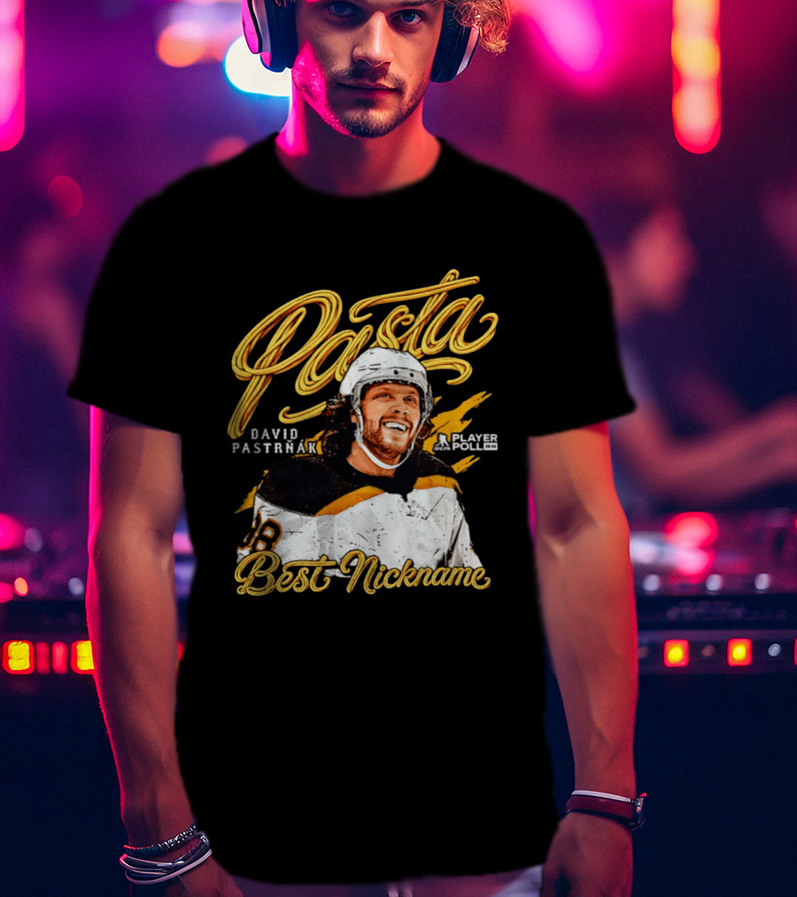 Pasta David Pastrnak Boston Best Nickname Player Profile T-Shirt