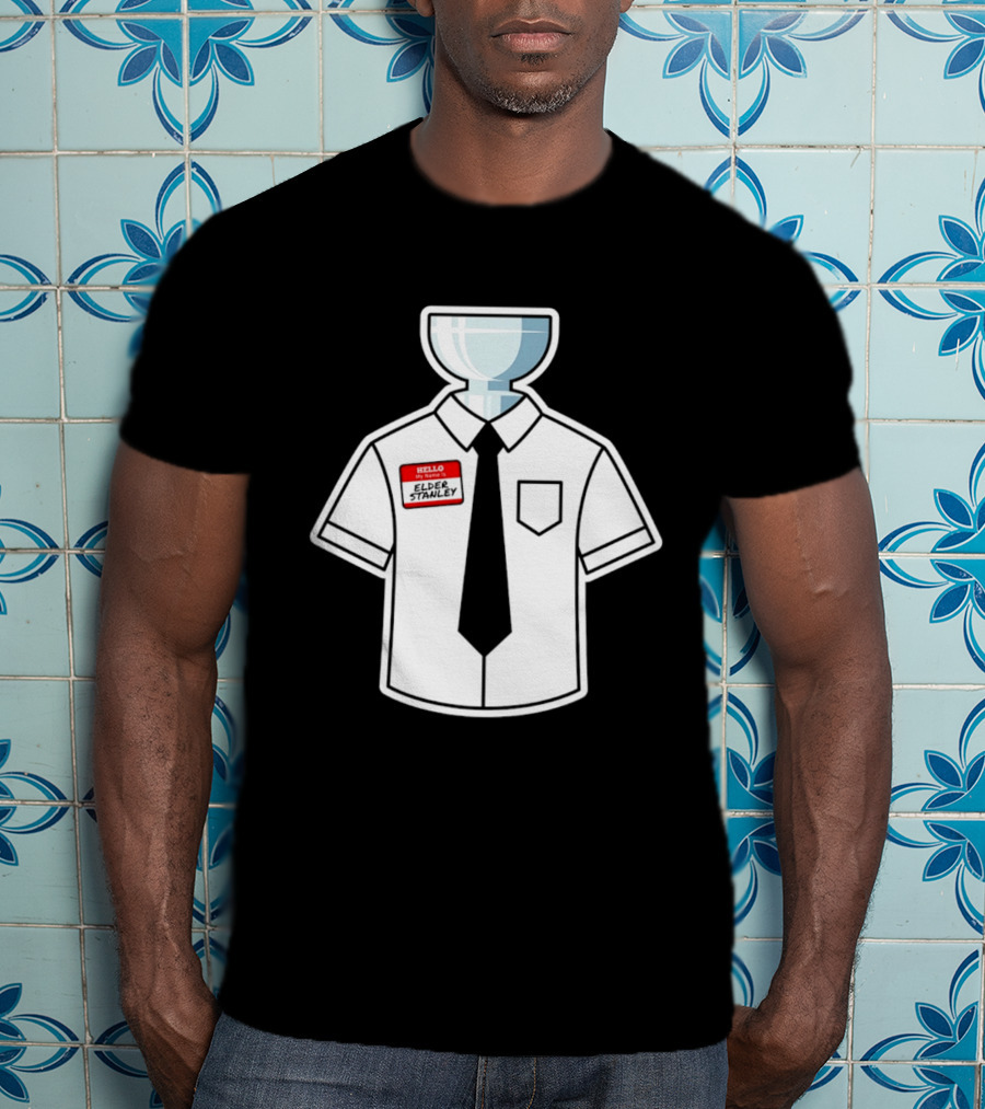 Elder Stanley Cup NHL 2026 Trophy Hello My Name Is Sticker T-Shirt
