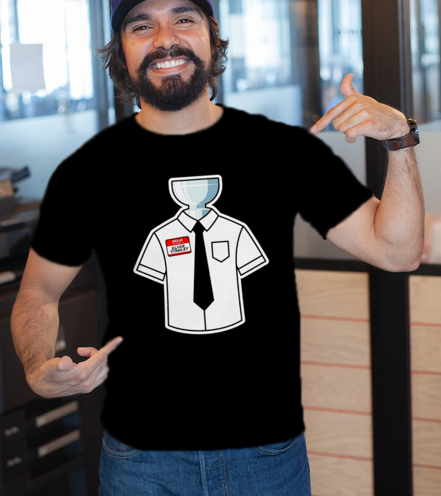 Elder Stanley Cup NHL 2026 Trophy Hello My Name Is Sticker T-Shirt