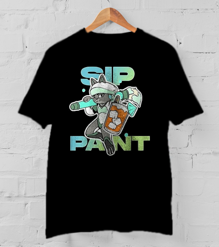 Sip Paint Ice Cool Character With Paint Roller T-Shirt
