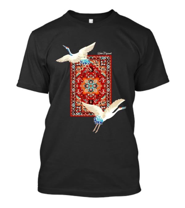 Fly Your Own Way Oriental Crane Carpet T-Shirt