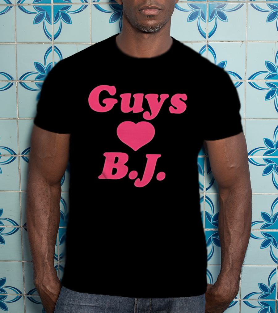Guys Heart B.J. Pink T-Shirt