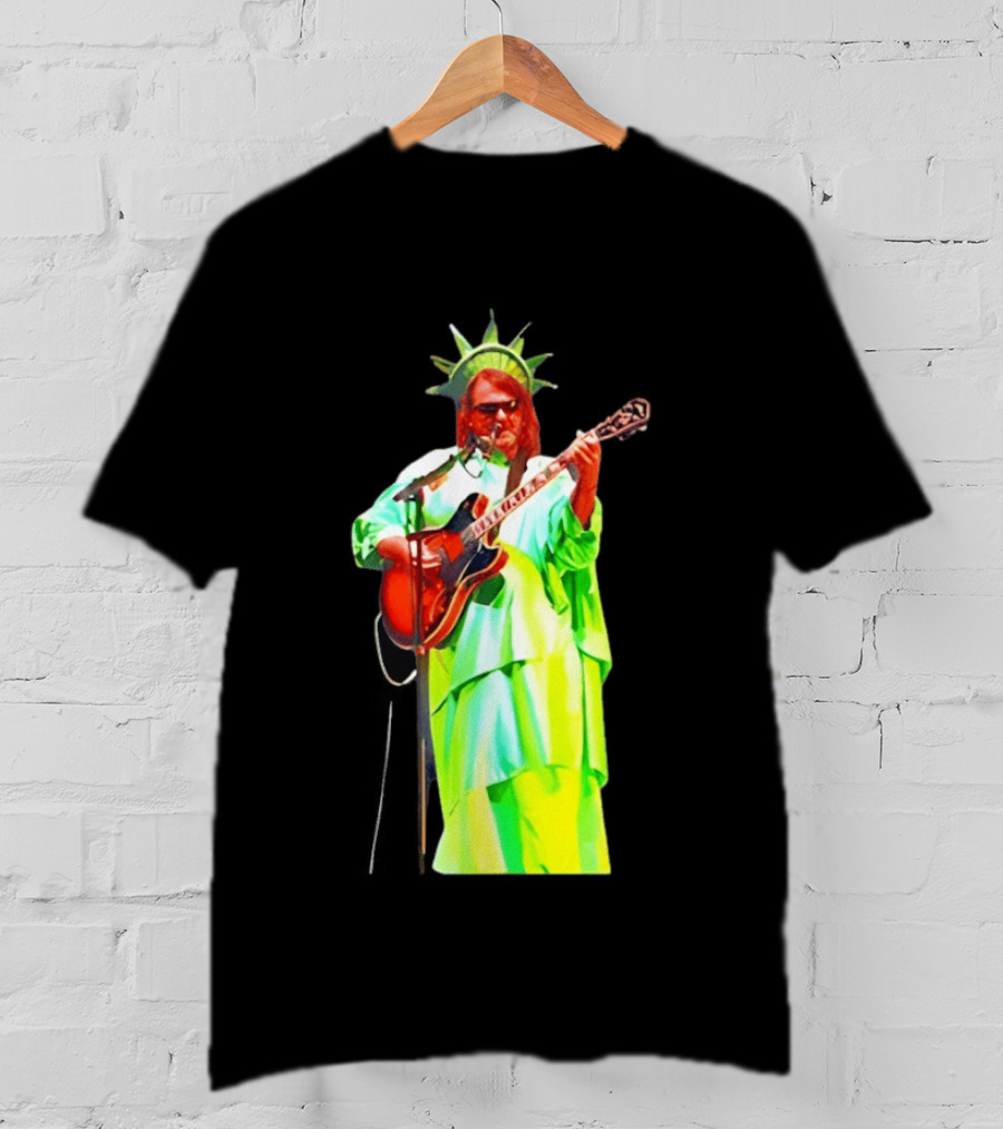 Randy Crabtree Widespread Panic Statue Of Liberty Guitarist T-Shirt