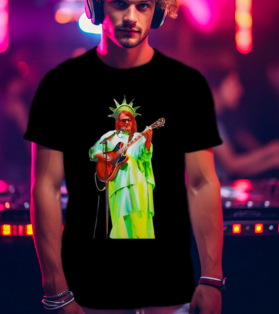 Randy Crabtree Widespread Panic Statue Of Liberty Guitarist T-Shirt