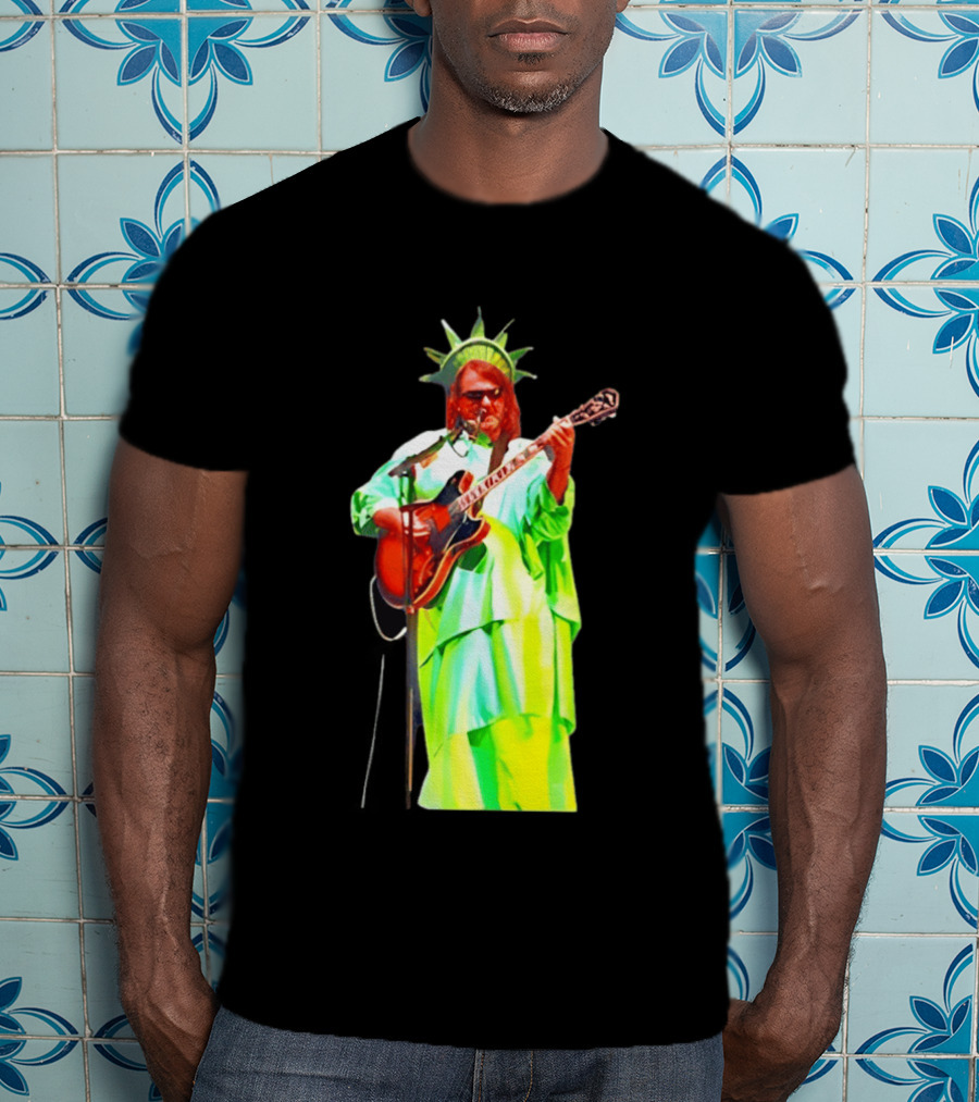 Randy Crabtree Widespread Panic Statue Of Liberty Guitarist T-Shirt