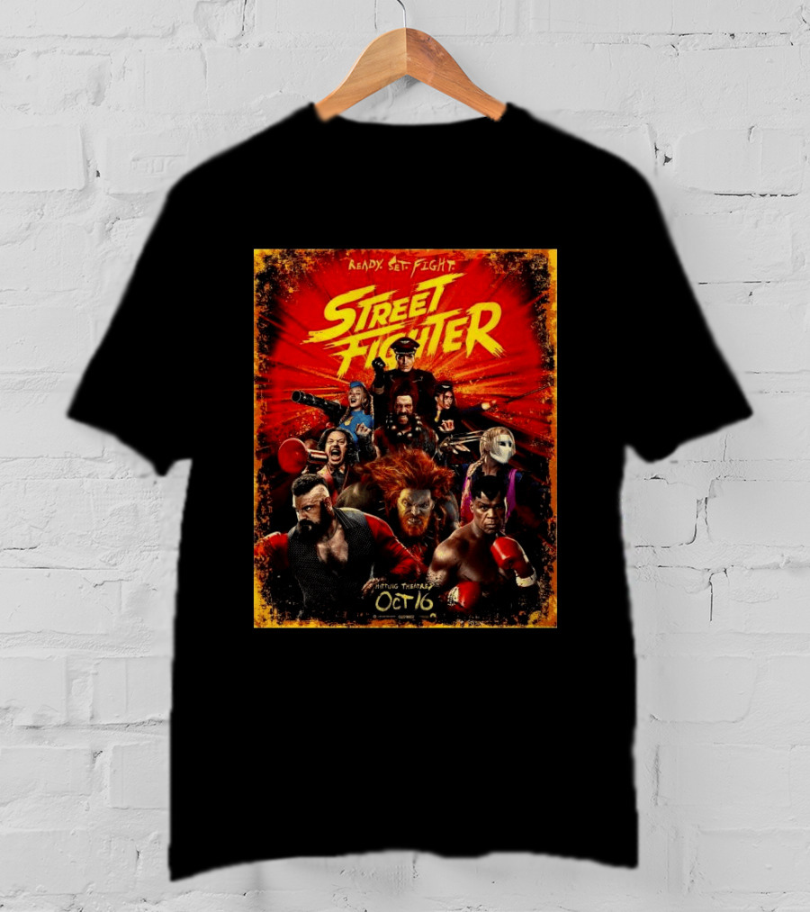 Ready Set Fight Street Fighter 2026 Movie Release October 16 T-Shirt