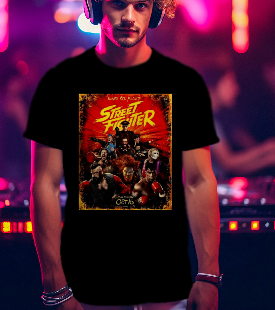 Ready Set Fight Street Fighter 2026 Movie Release October 16 T-Shirt