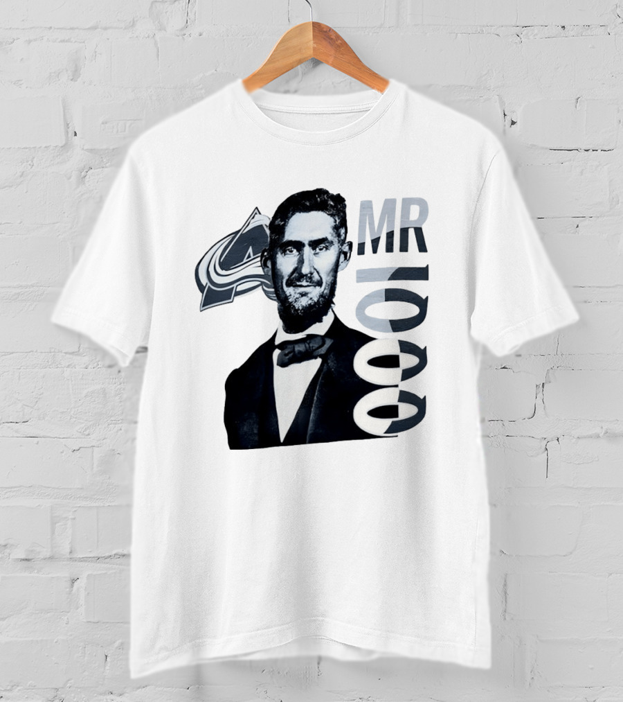 Brock Nelson Mr 1000 NHL Career Games Colorado Avalanche T-Shirt