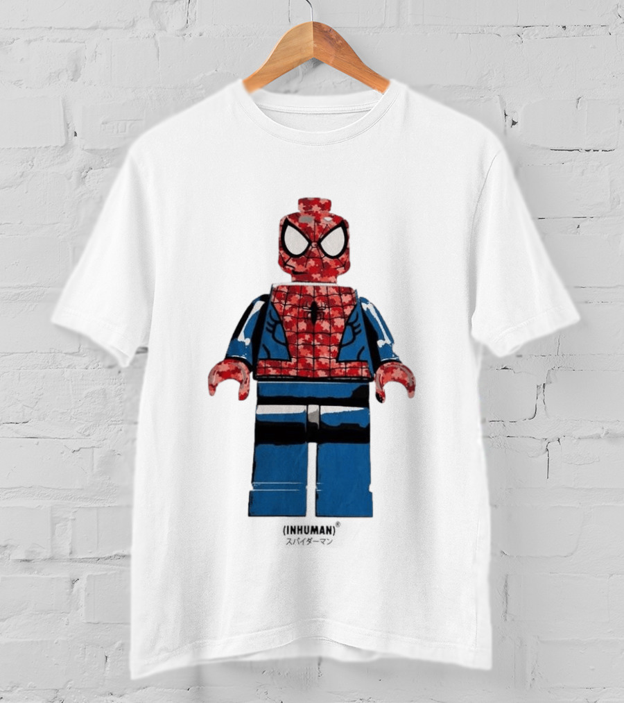Spider Man LEGO Inhuman Figure Block T-Shirt