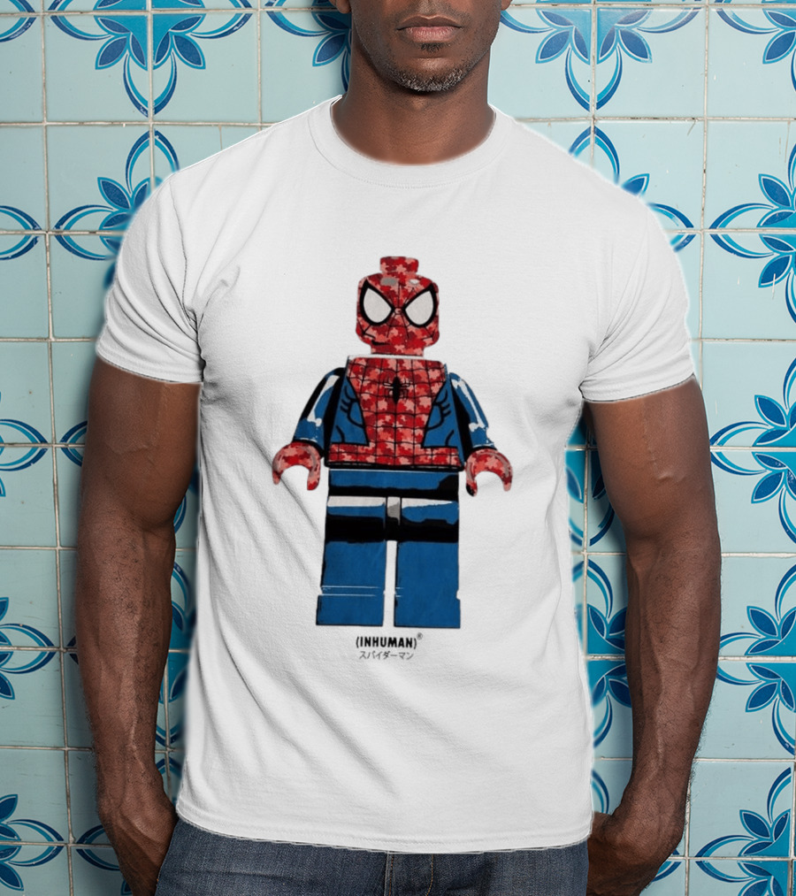 Spider Man LEGO Inhuman Figure Block T-Shirt