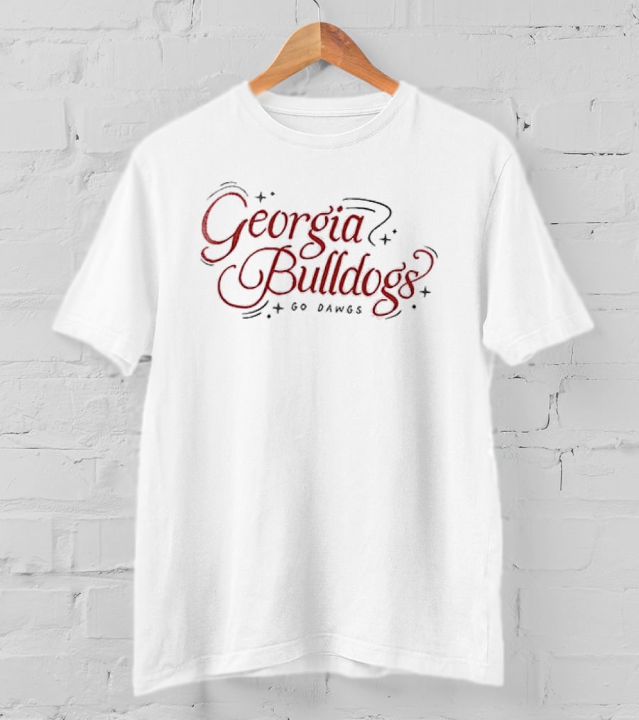 Georgia Bulldogs Go Dawgs Tis The Damn Season Stadium T-Shirt
