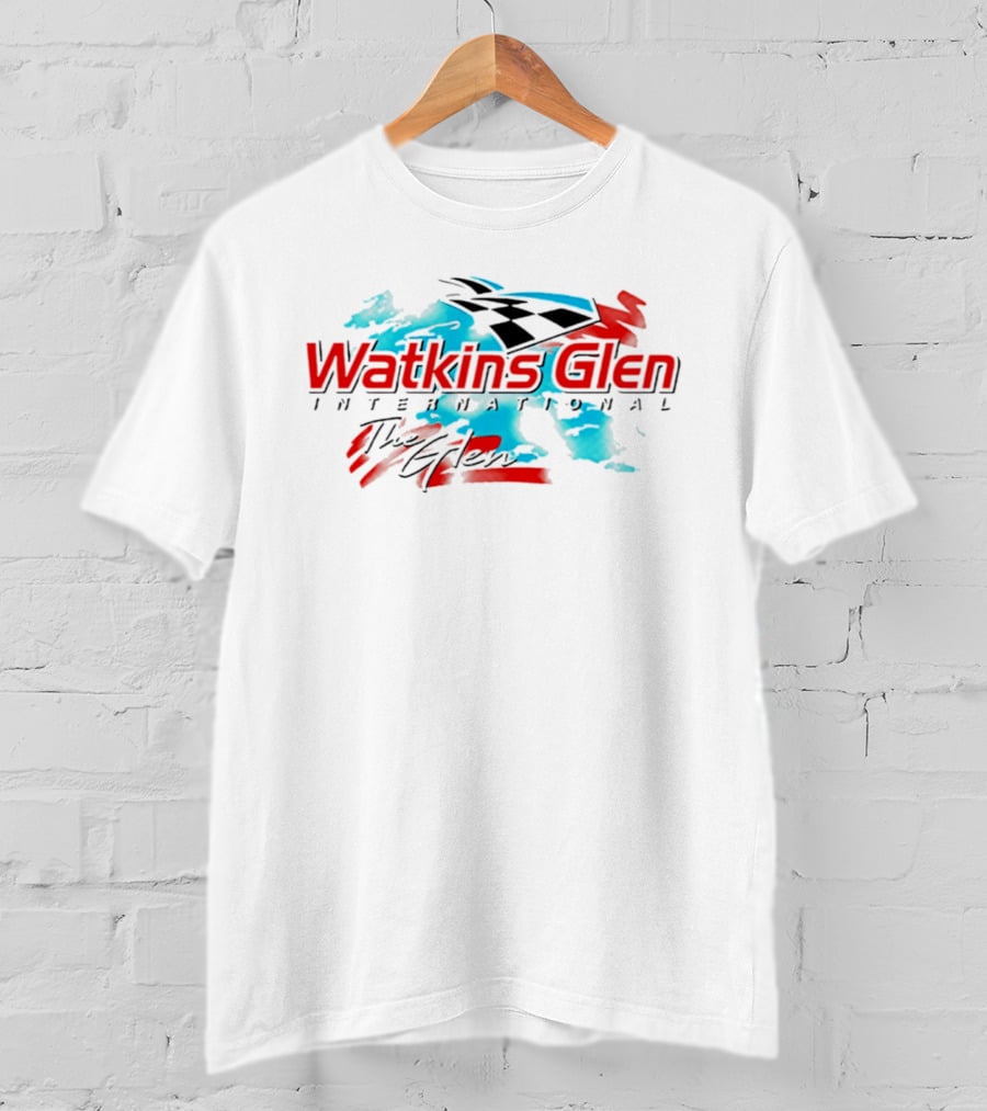 Watkins Glen International The Glen Racing Checkered Flag T-Shirt