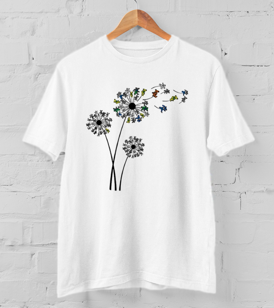 Grateful Dead Bobby Weir Everywhere Dancing Bears Dandelion T-Shirt