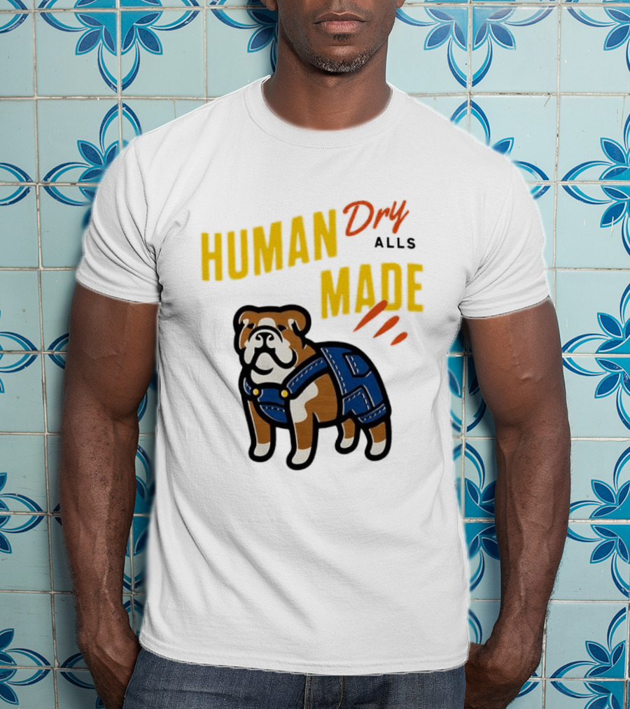 Human Made Dry Alls Bulldog In Overalls T-Shirt