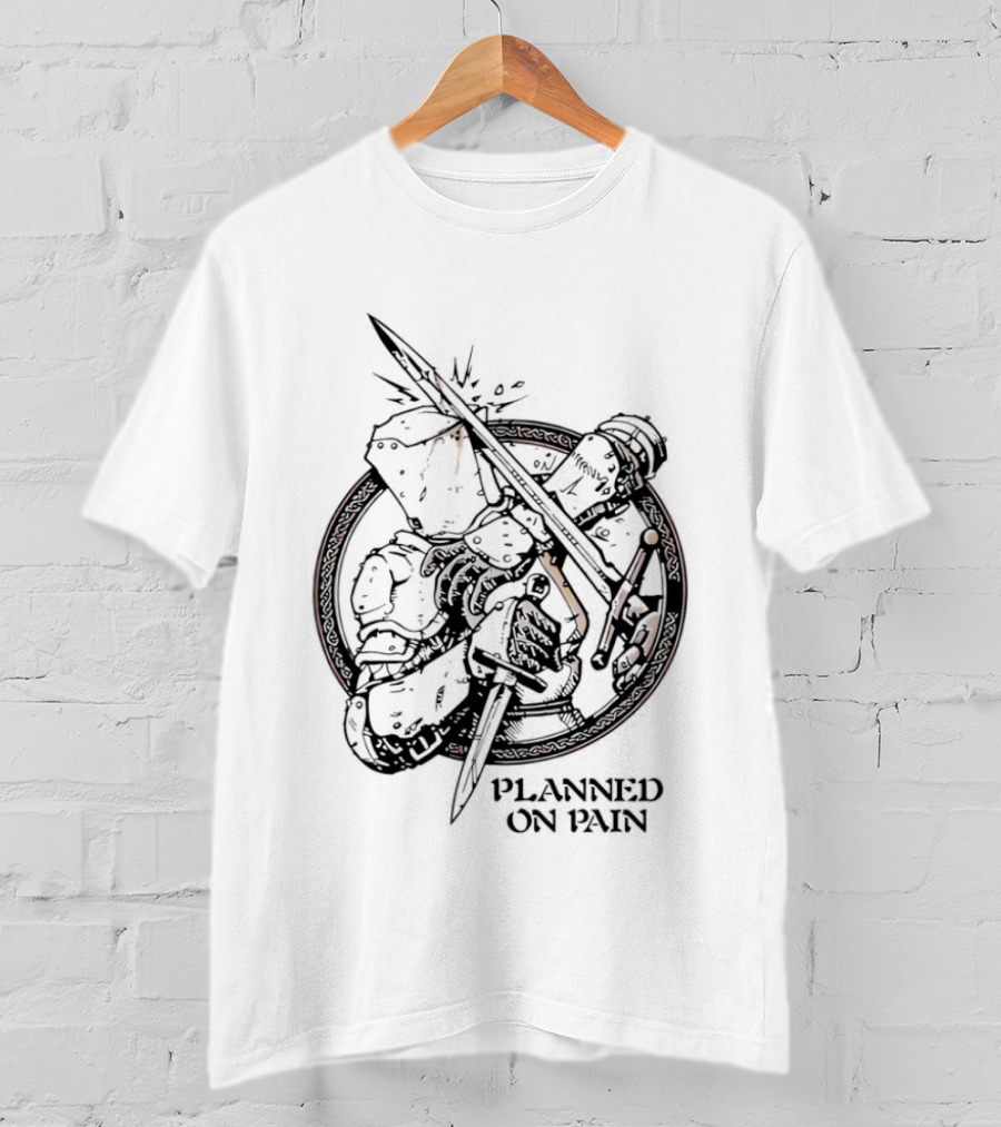 Lady Knight Planned On Pain Warrior Aesthetic T-Shirt