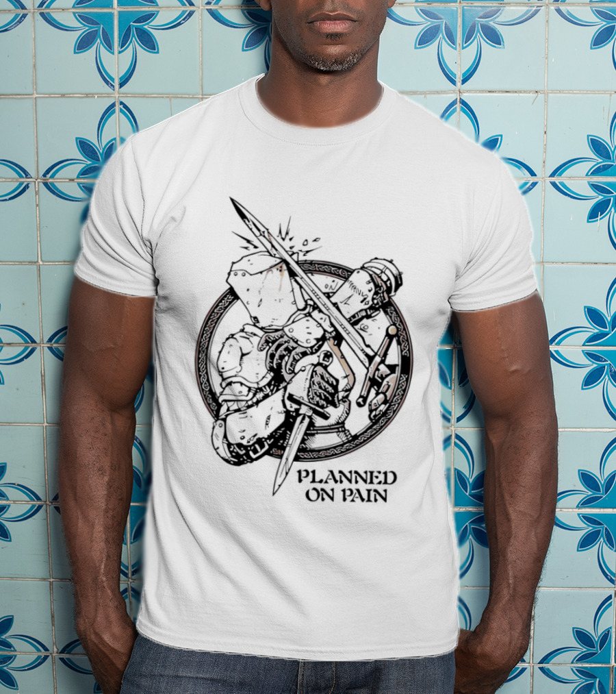 Lady Knight Planned On Pain Warrior Aesthetic T-Shirt