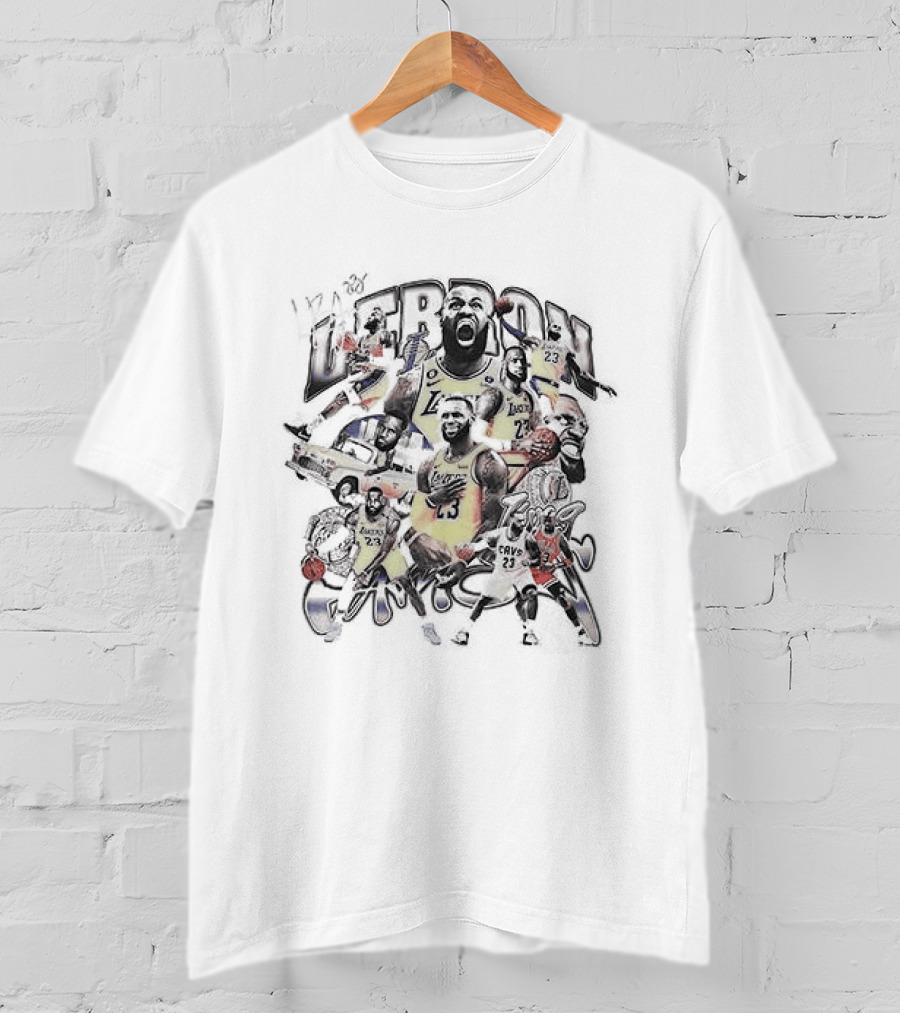 LeBron James 23 Los Angeles Lakers Iconic Moments T-Shirt