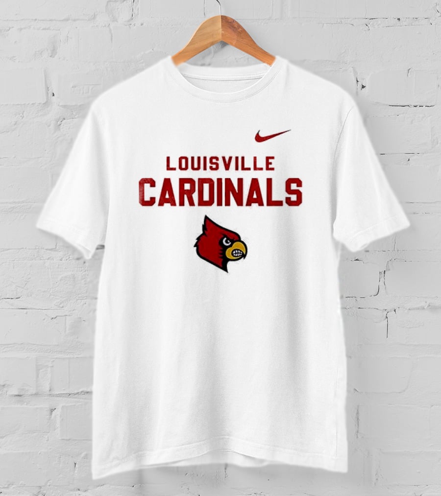 Louisville Cardinals NCAA Heartbeat True Fans Nike Sportswear T-Shirt