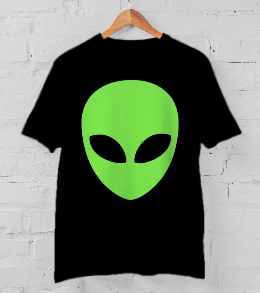 Alien Face 2026 Green Mask T-Shirt
