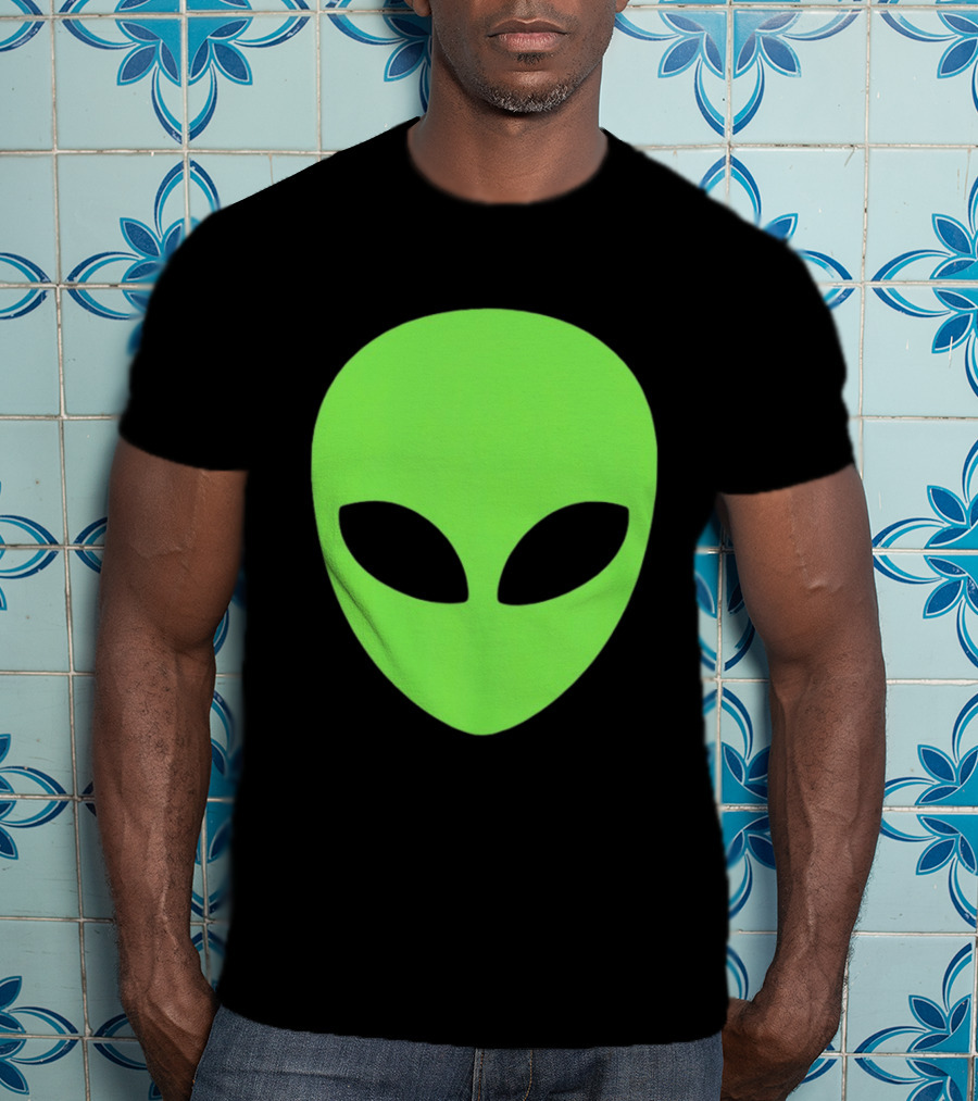 Alien Face 2026 Green Mask T-Shirt