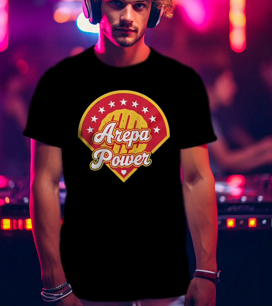 Arepa Power Honor Venezuelan MLB Players Red Baseball T-Shirt