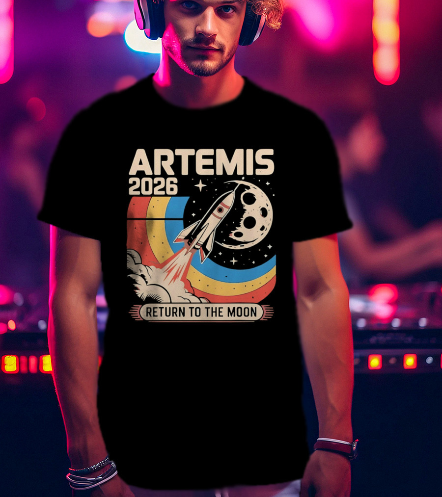 Artemis 2026 Rocket Launch Return To The Moon T-Shirt