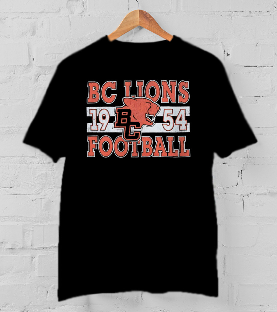 BC Lions Football 1954 Retro Style Compilation T-Shirt