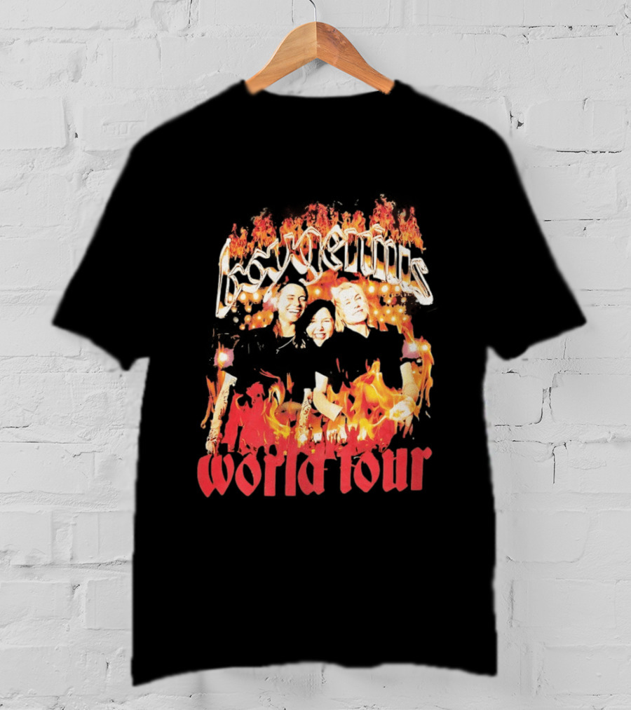 Boygenius World Tour Flaming Portraits T-Shirt