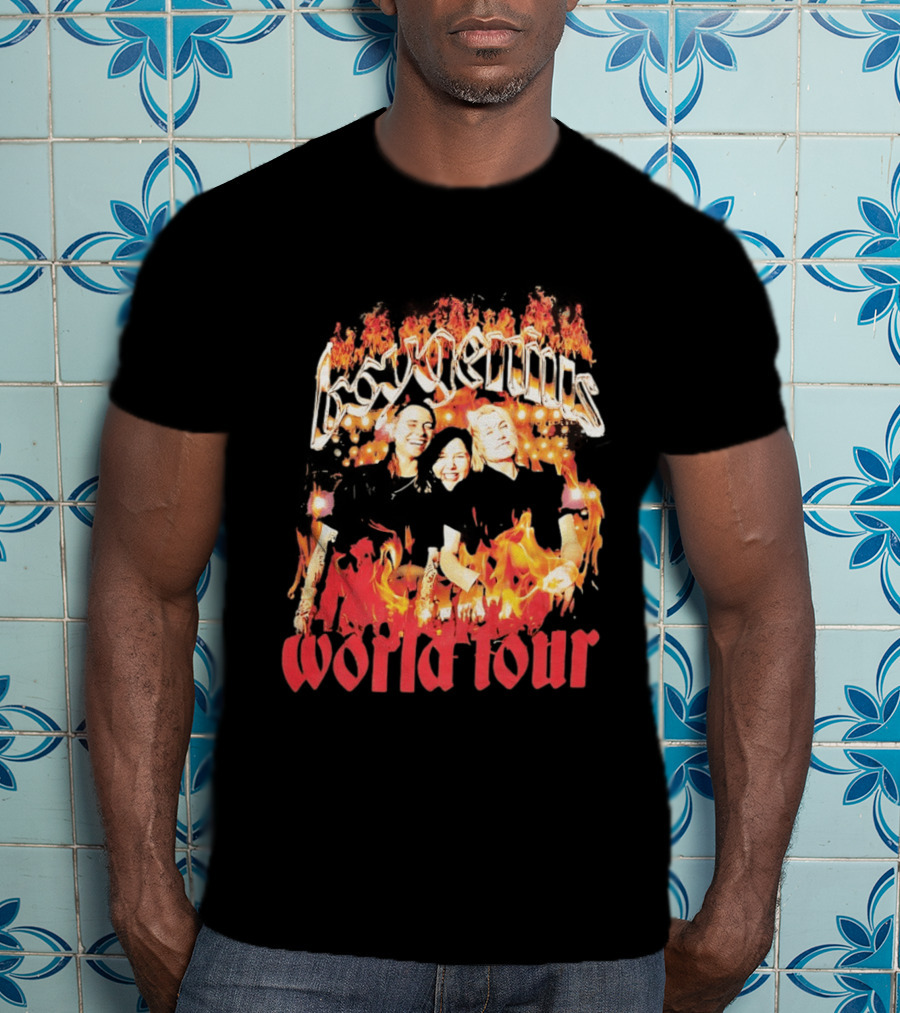 Boygenius World Tour Flaming Portraits T-Shirt