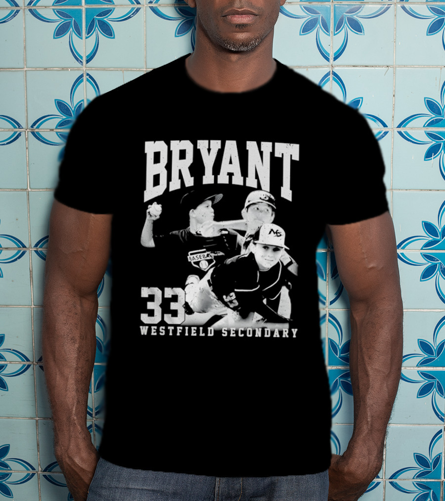 Bryant 33 Westfield Secondary Baseball Player T-Shirt