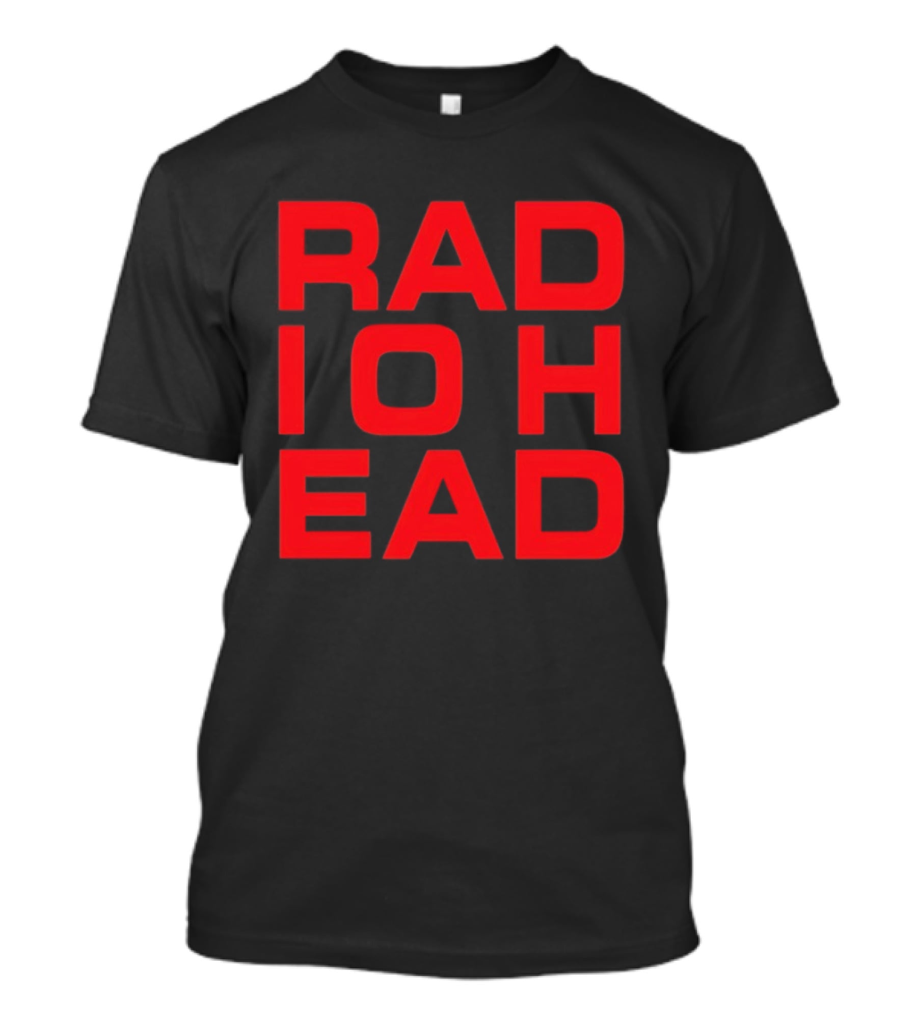 Radiohead BK 25 Bassic Red Text Block T-Shirt
