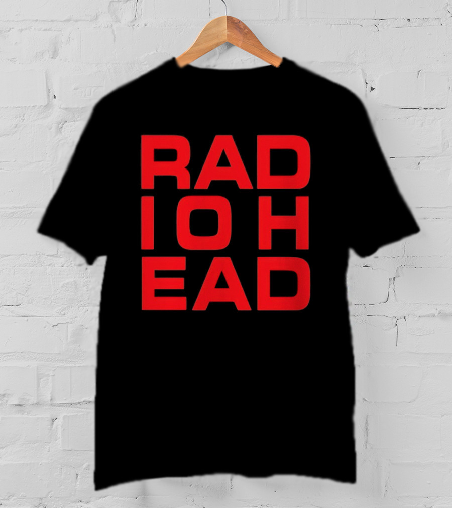 Radiohead BK 25 Bassic Red Text Block T-Shirt