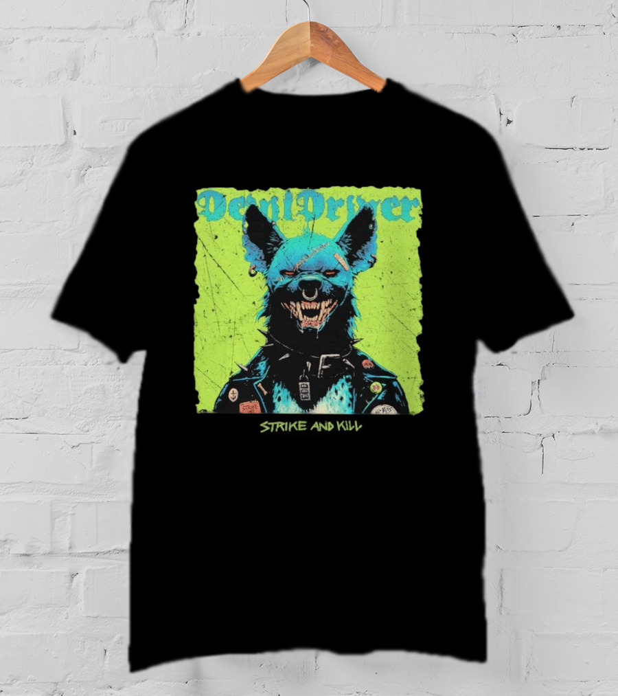 DevilDriver 2026 Strike And Kill Blue Canine With Punk Jacket T-Shirt