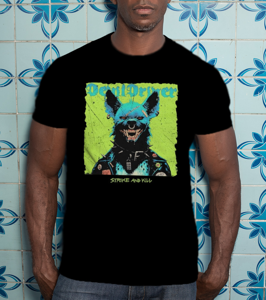 DevilDriver 2026 Strike And Kill Blue Canine With Punk Jacket T-Shirt