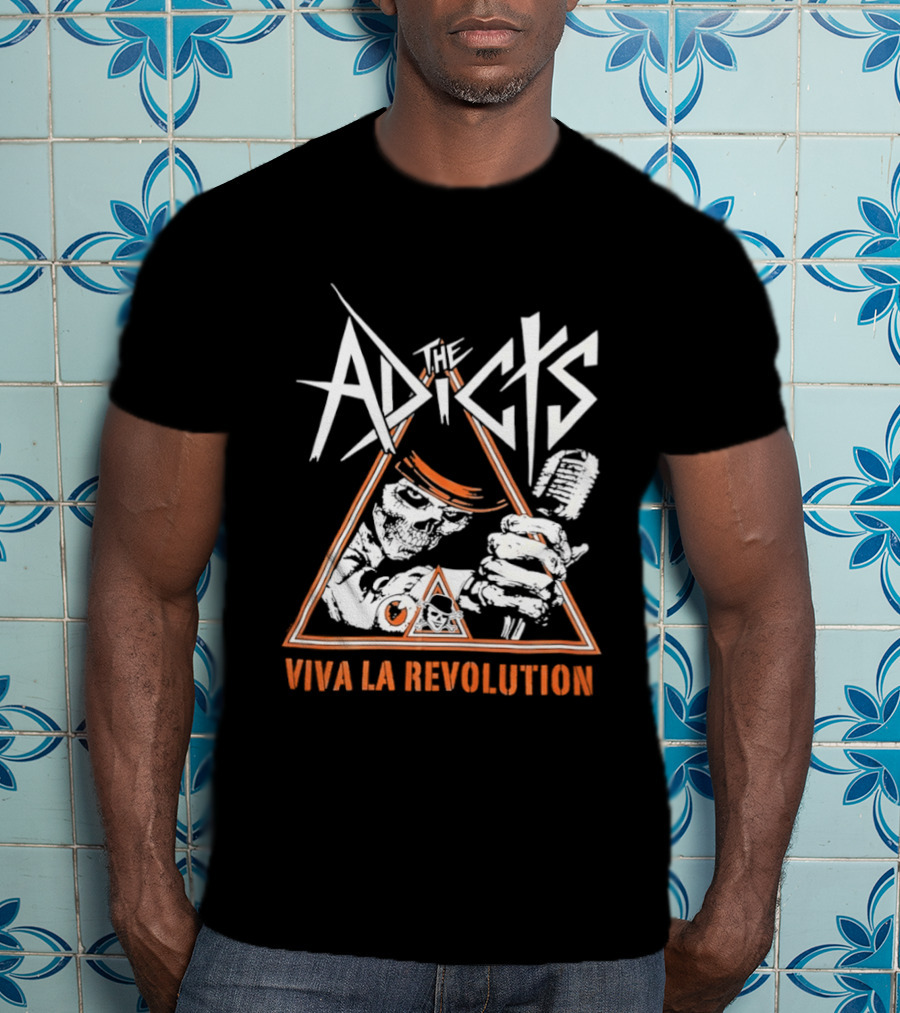 The Adicts Skeleton Viva La Revolution T-Shirt